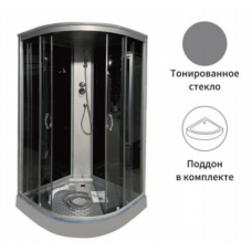 Душевая кабина APPOLO (тонированное стекло, серый, низкий поддон) 100*100*215
