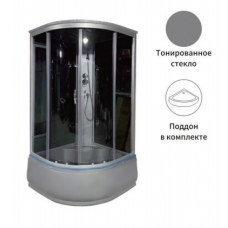 Душевая кабинаAPPOLO (тонированное стекло, серый, высокий поддон) 100*100*215